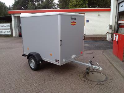 Kar 140 Dichte aanhanger met vaste opbouw standaard (212x133x155)