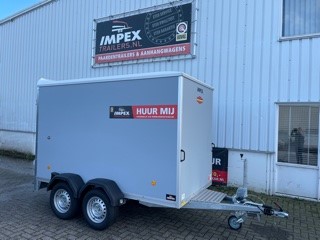 Kar 242 Dichte aanhanger met vaste opbouw groot dubbelas (300x150x180)