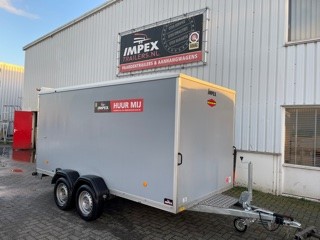 Kar 243 Dichte aanhanger met vaste opbouw groot dubbelas (400x180x180)